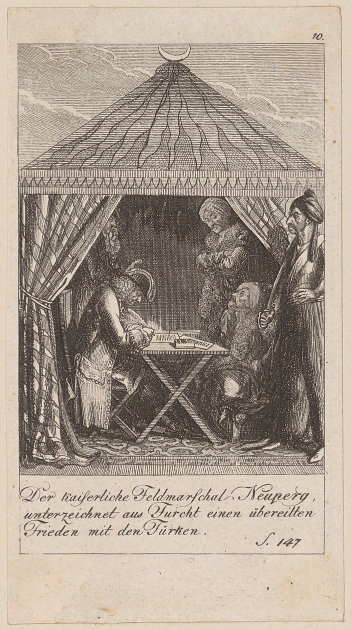 Blatt 10 der Folge "Brandenburgische Geschichte" von Daniel Nikolaus Chodowiecki