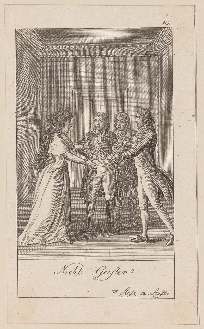 Blatt 10 zu Aug. von Kotzebues „Die Indianer in England“ von Daniel Nikolaus Chodowiecki
