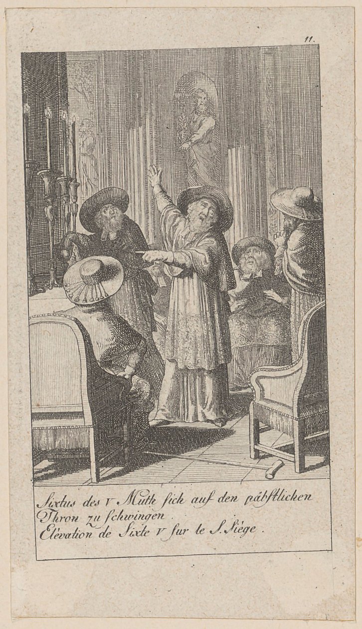 Blatt 11 der Folge „Mittlere und neuere Geschichte“ von Daniel Nikolaus Chodowiecki