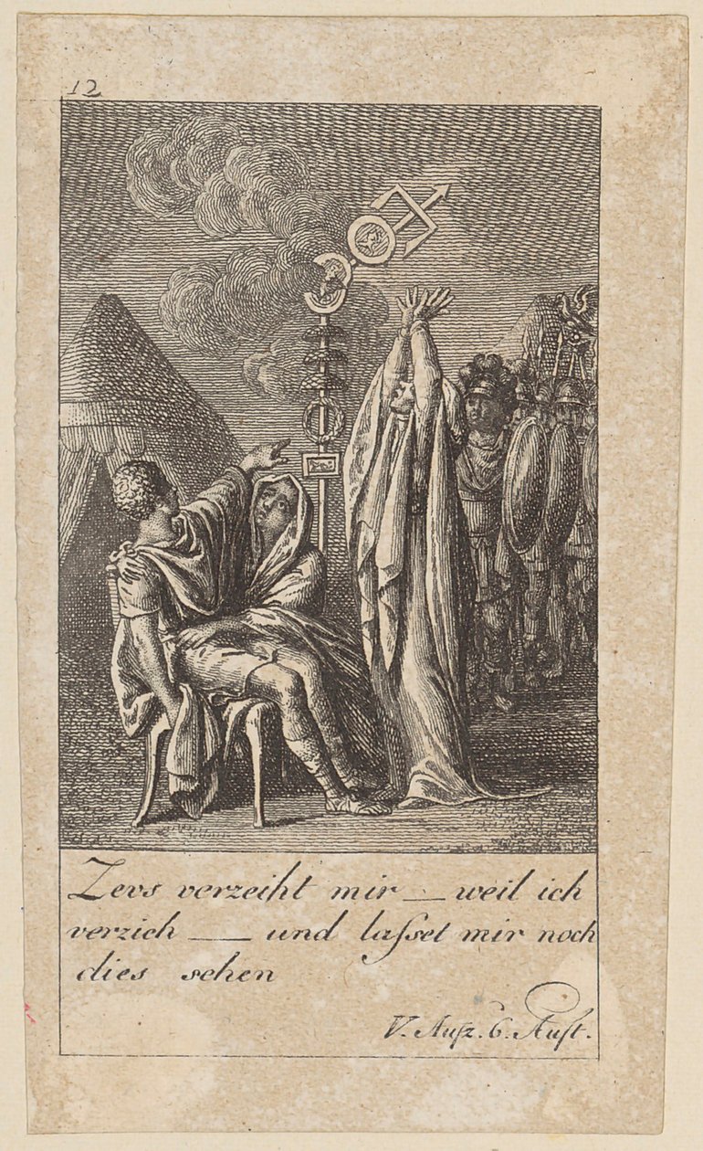 Blatt 12 zu Shakespeares "Coriolan" von Daniel Nikolaus Chodowiecki