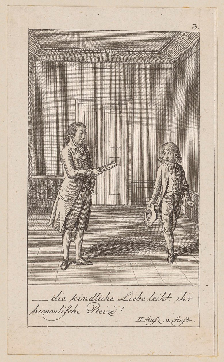 Blatt 3 zu Aug. von Kotzebues „Die Indianer in England“ von Daniel Nikolaus Chodowiecki