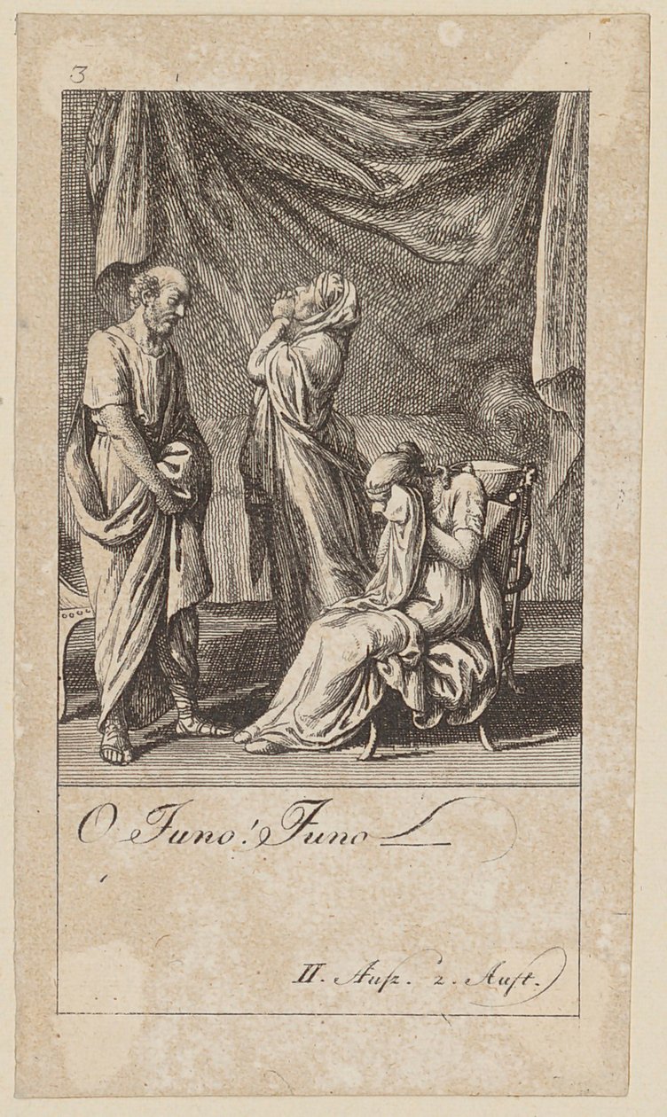Blatt 3 zu Shakespeares "Coriolan" von Daniel Nikolaus Chodowiecki