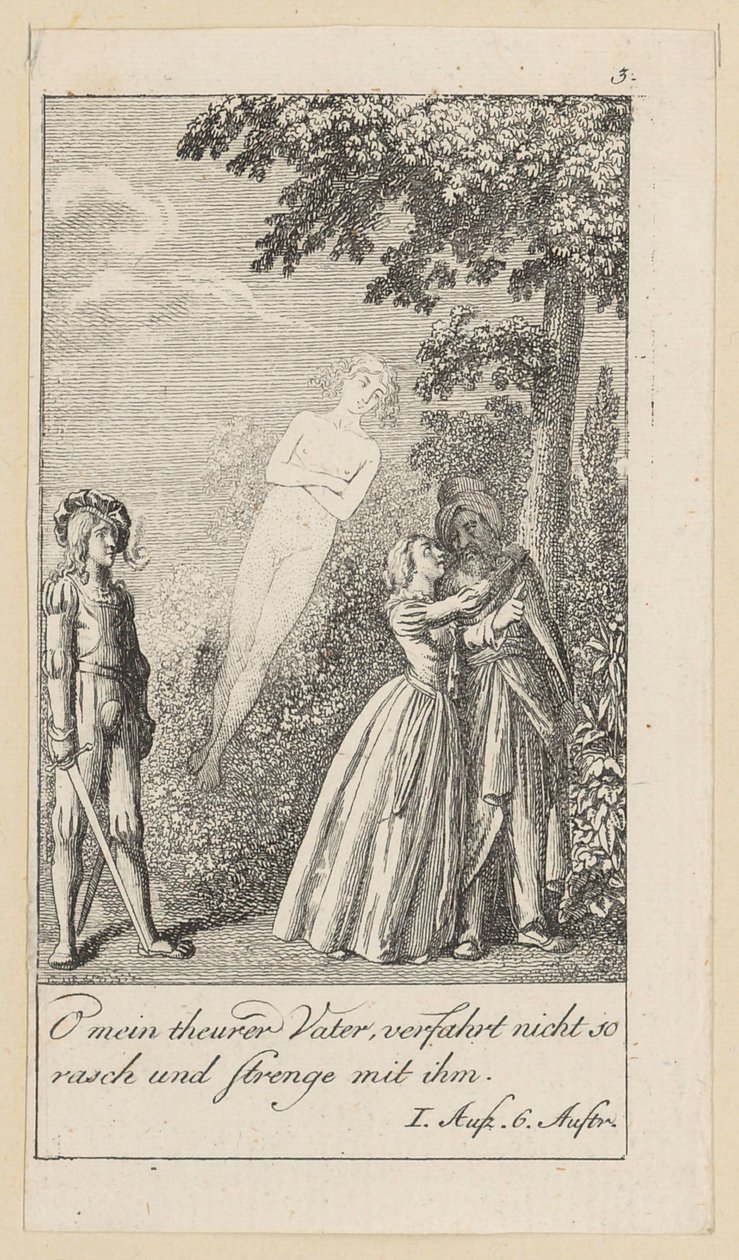 Blatt 3 zu Shakespeares "Sturm" von Daniel Nikolaus Chodowiecki