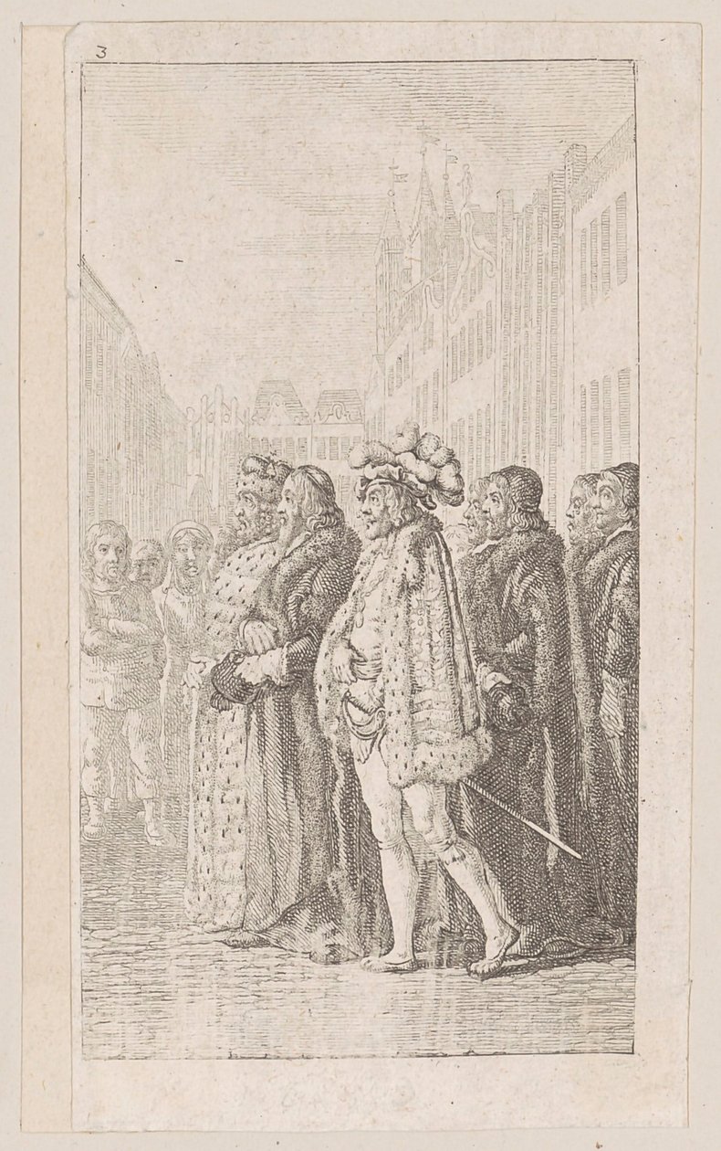 Blatt 3 zur "Preussisch-Brandenburgischen Staatengeschichte", zweiter Teil von Daniel Nikolaus Chodowiecki