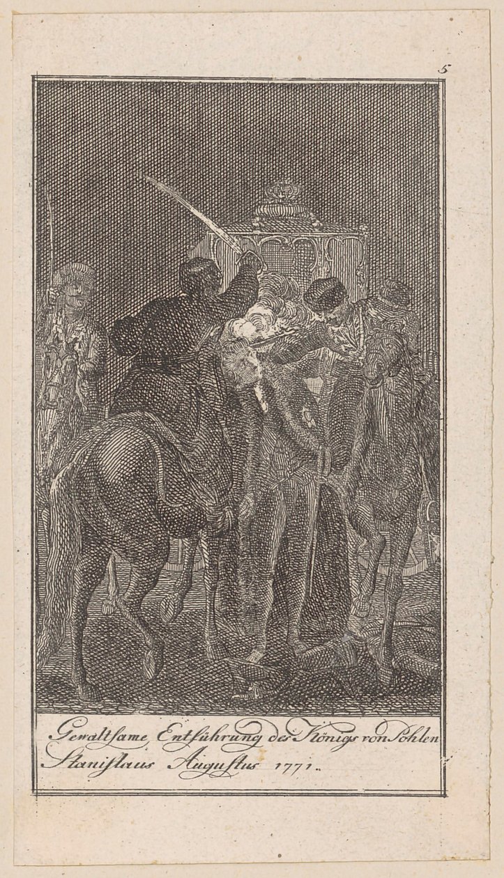 Blatt 5 der „Darstellungen aus der neuen Geschichte“ von Daniel Nikolaus Chodowiecki