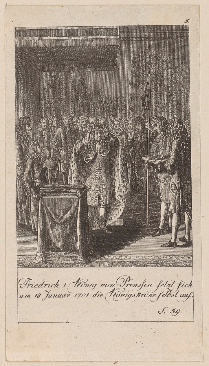 Blatt 5 der Folge „Brandenburgische Geschichte“ von Daniel Nikolaus Chodowiecki