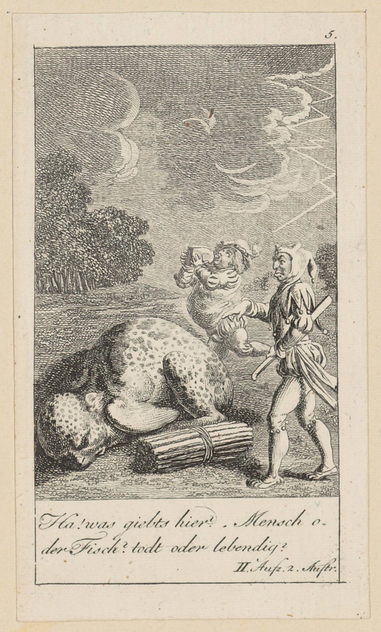 Blatt 5 zu Shakespeares "Sturm" von Daniel Nikolaus Chodowiecki