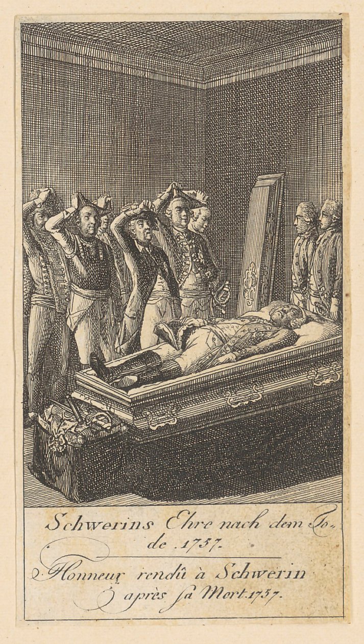 Blatt 6 der "Brandenburgischen Kriegsszenen" von Daniel Nikolaus Chodowiecki