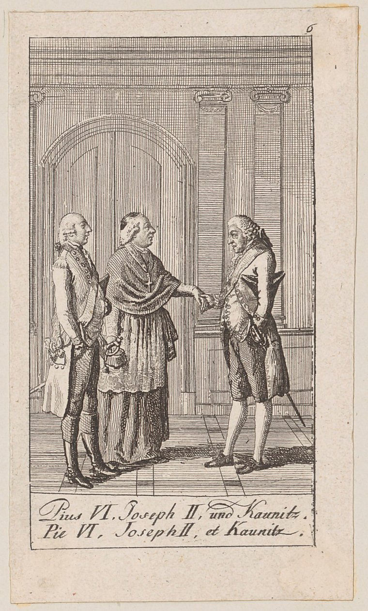 Blatt 6 zur "Älteren, mittleren und neueren Geschichte" von Daniel Nikolaus Chodowiecki