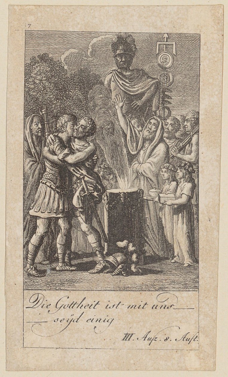 Blatt 7 zu Shakespeares "Coriolan" von Daniel Nikolaus Chodowiecki
