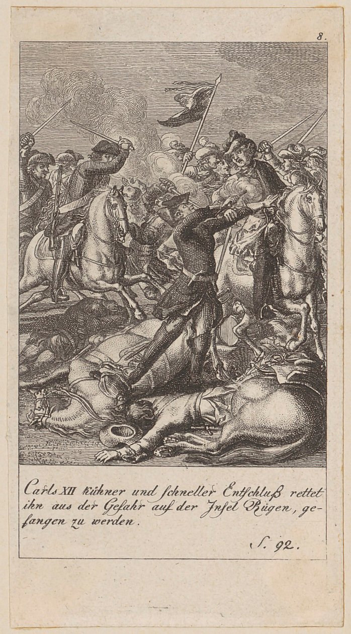 Blatt 8 der Folge "Brandenburgische Geschichte" von Daniel Nikolaus Chodowiecki