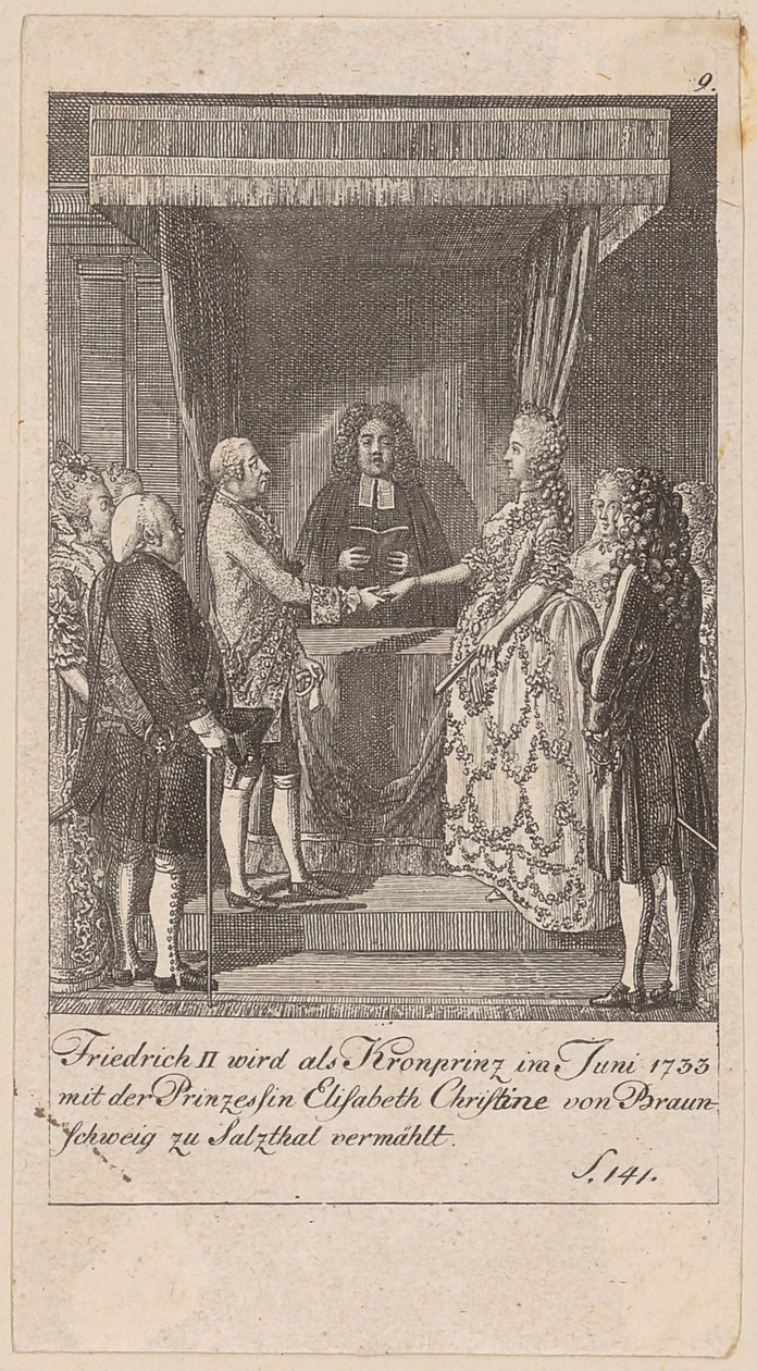 Blatt 9 der Folge "Brandenburgische Geschichte" von Daniel Nikolaus Chodowiecki