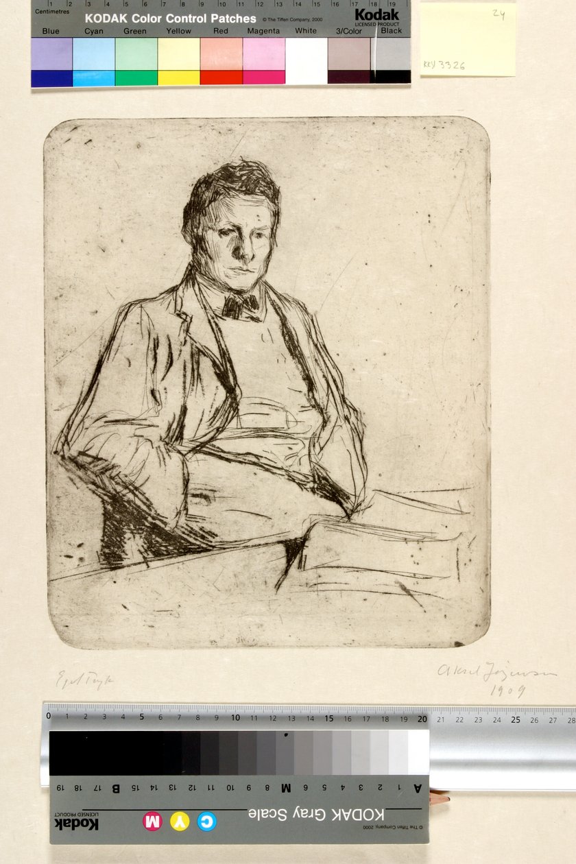 Der junge Mann mit der Silhouette von Daniel Nikolaus Chodowiecki