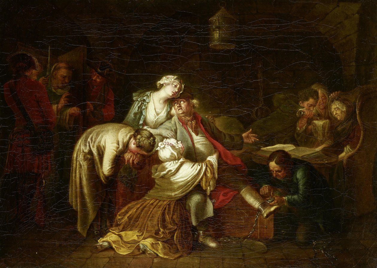 Der Abschied des Jean Calas von seiner Familie von Daniel Nikolaus Chodowiecki