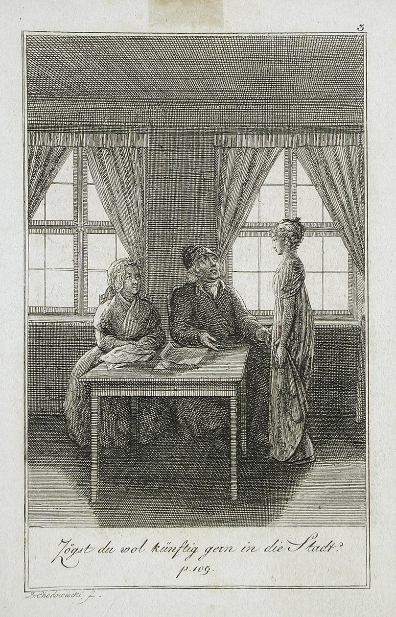Illustration zu Beckers Taschenbuch für 1799 von Daniel Nikolaus Chodowiecki