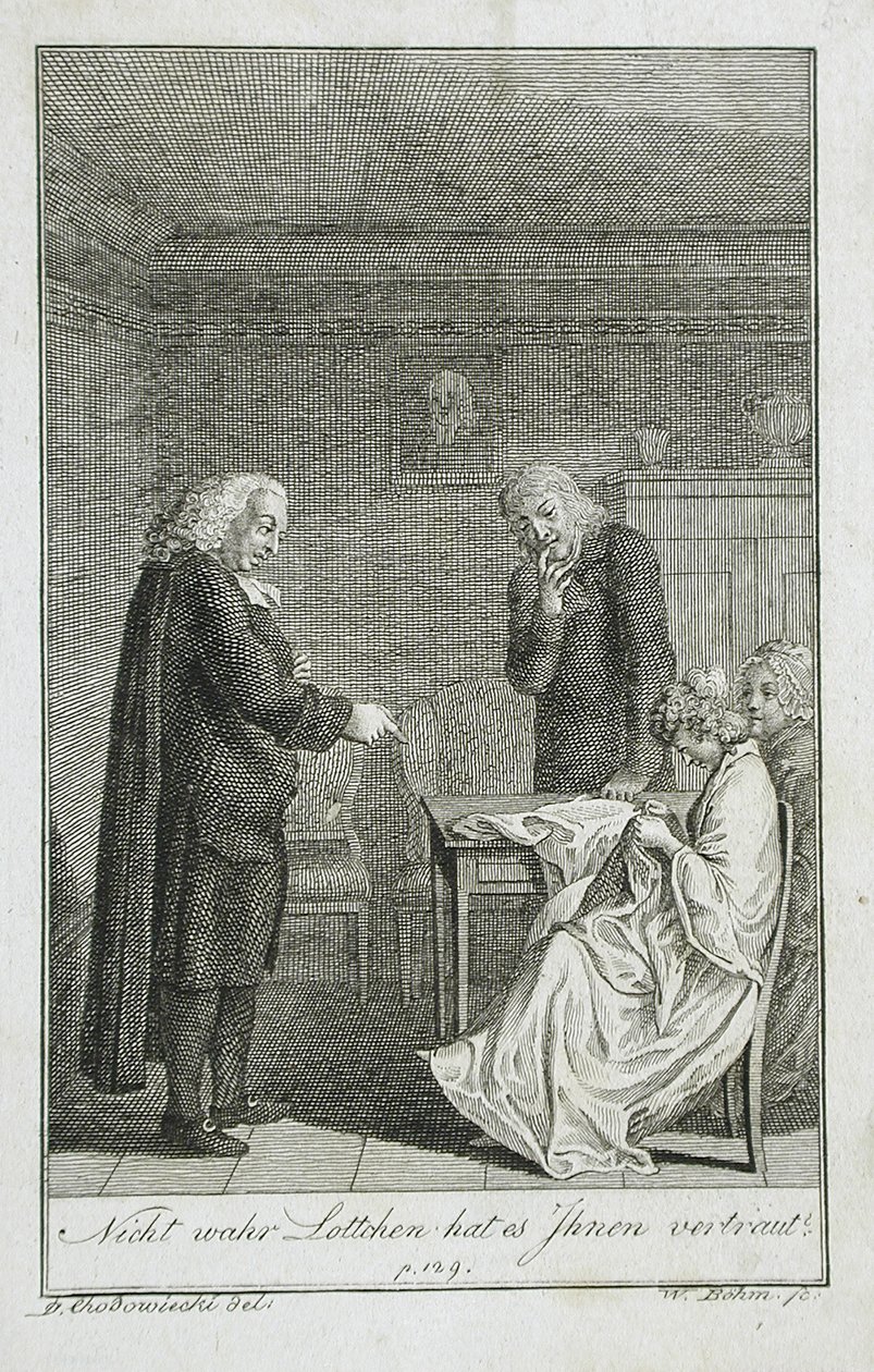 Illustration zu Beckers Pocketbook für 1799 von Daniel Nikolaus Chodowiecki
