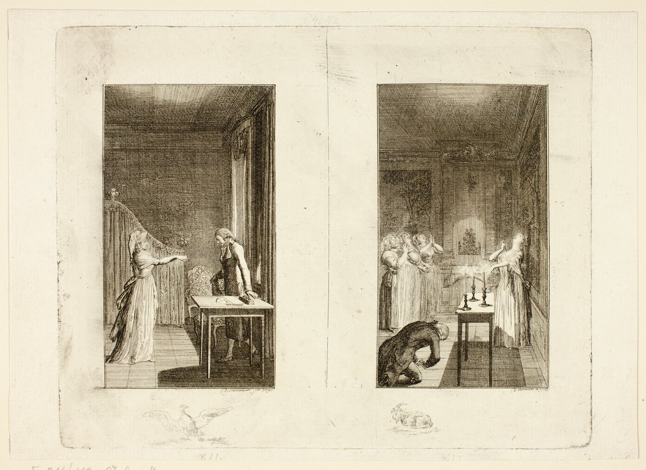 Illustration zu Samuel Richardsons Clarissa von Daniel Nikolaus Chodowiecki