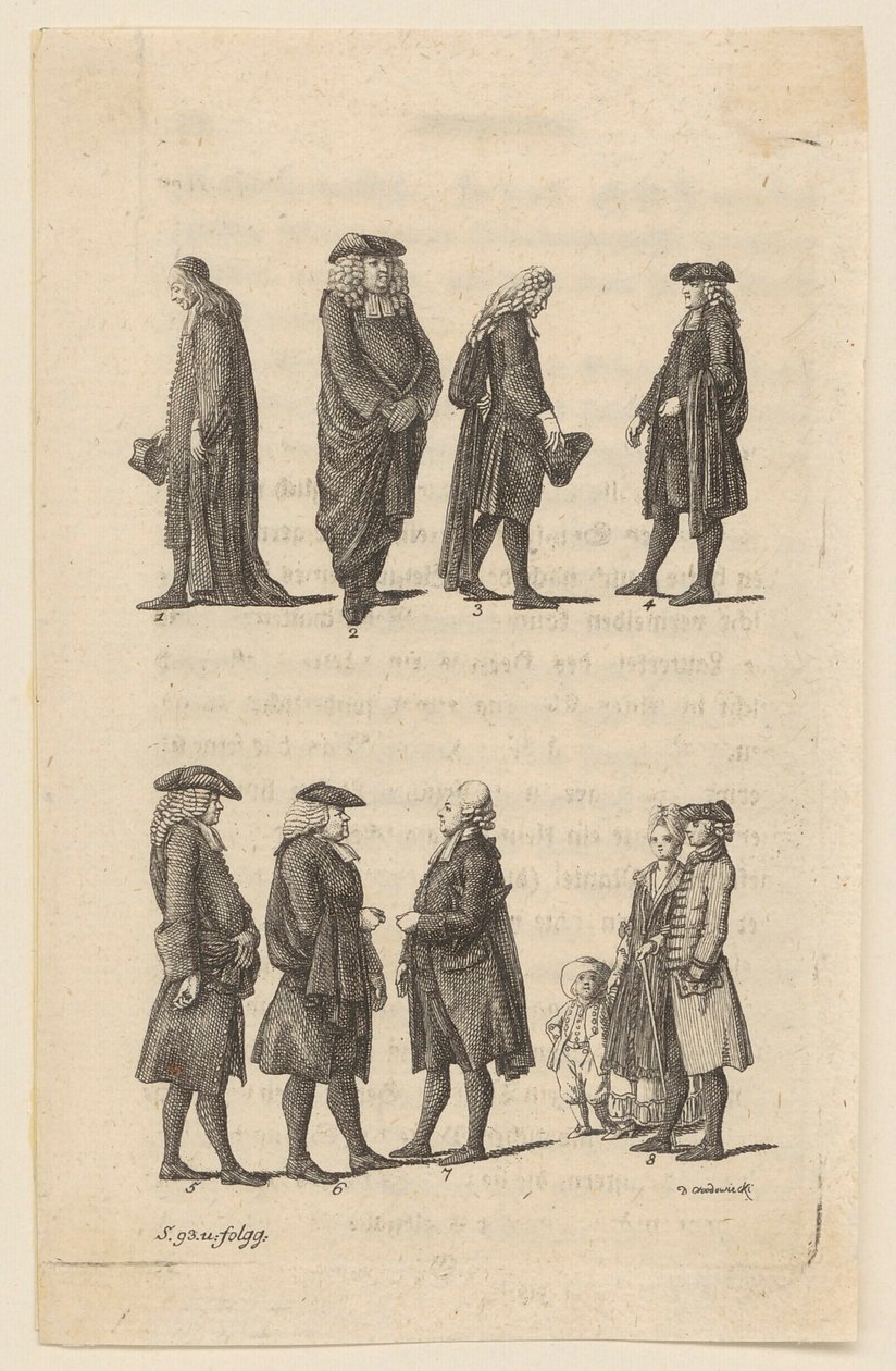 Kleidertracht der Berlinischen Prediger von Daniel Nikolaus Chodowiecki