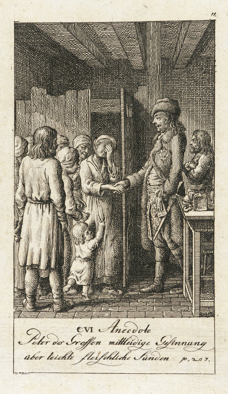 Originalanekdoten von Peter dem Großen von Daniel Nikolaus Chodowiecki