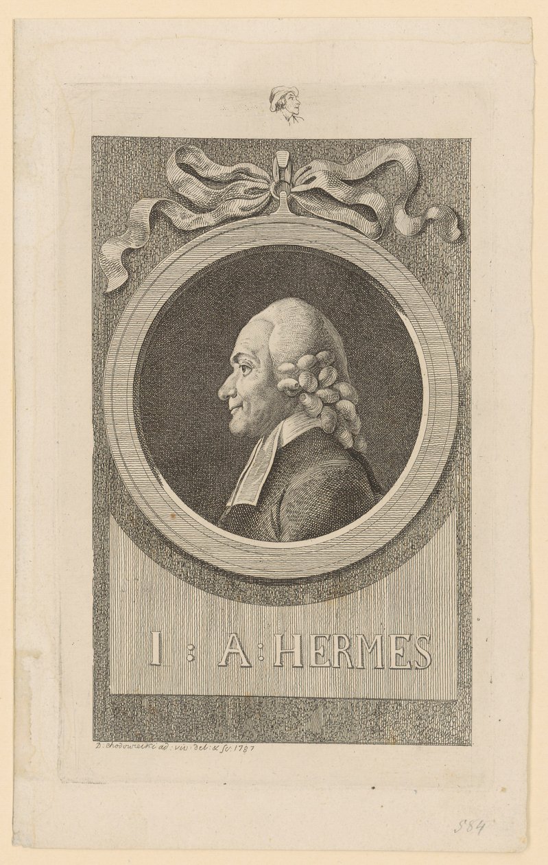 Porträt von Ioh. Aug. Hermes von Daniel Nikolaus Chodowiecki