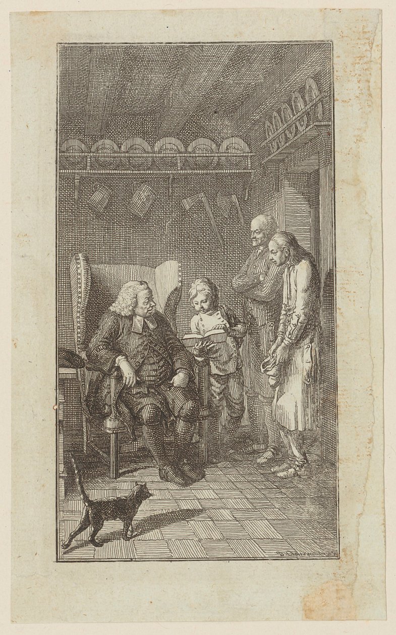 Titelkupfer zu "Heinrich Stillings Jugend" von Daniel Nikolaus Chodowiecki