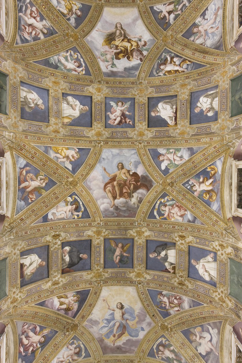 Gewölbe des Mittelschiffs, Kirche S. Maria Assunta von Daniele Crespi