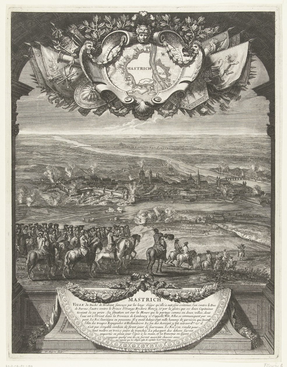 Eroberung von Maastricht durch die Franzosen am 30. Juni 1673 von Daniël Marot (I)