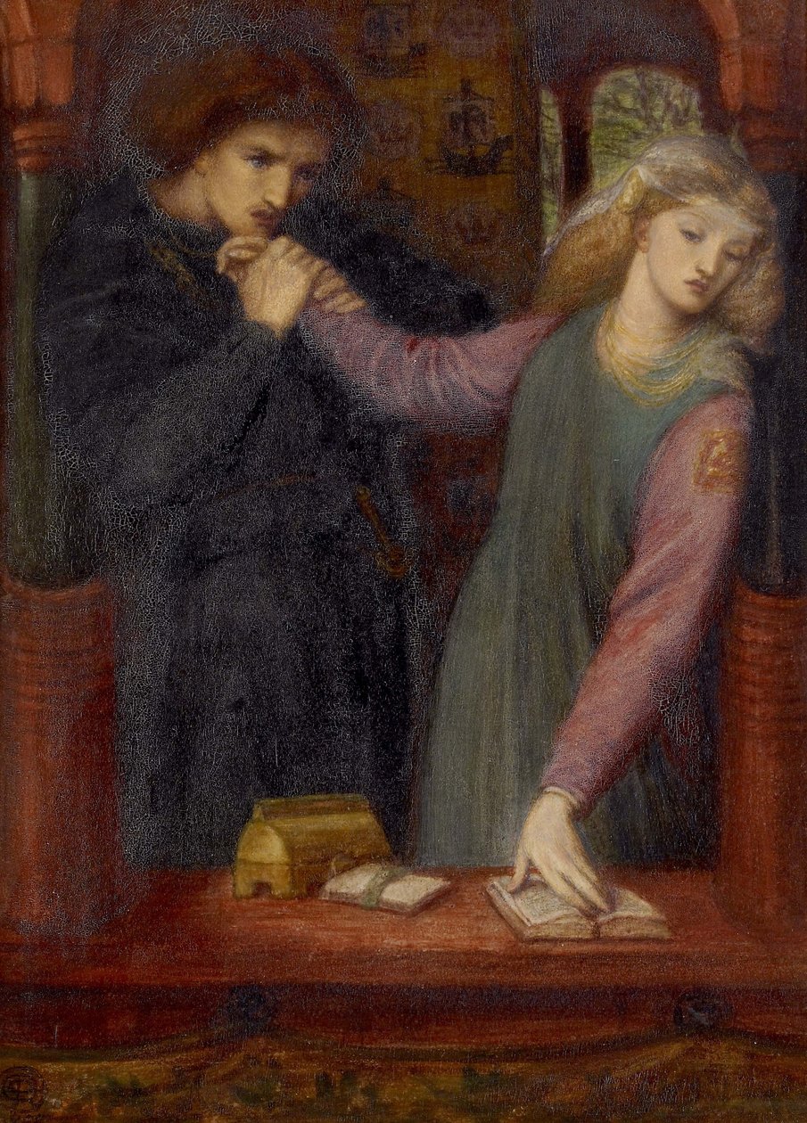 Hamlet und Ophelia, 1866 von Dante Gabriel Charles Rossetti