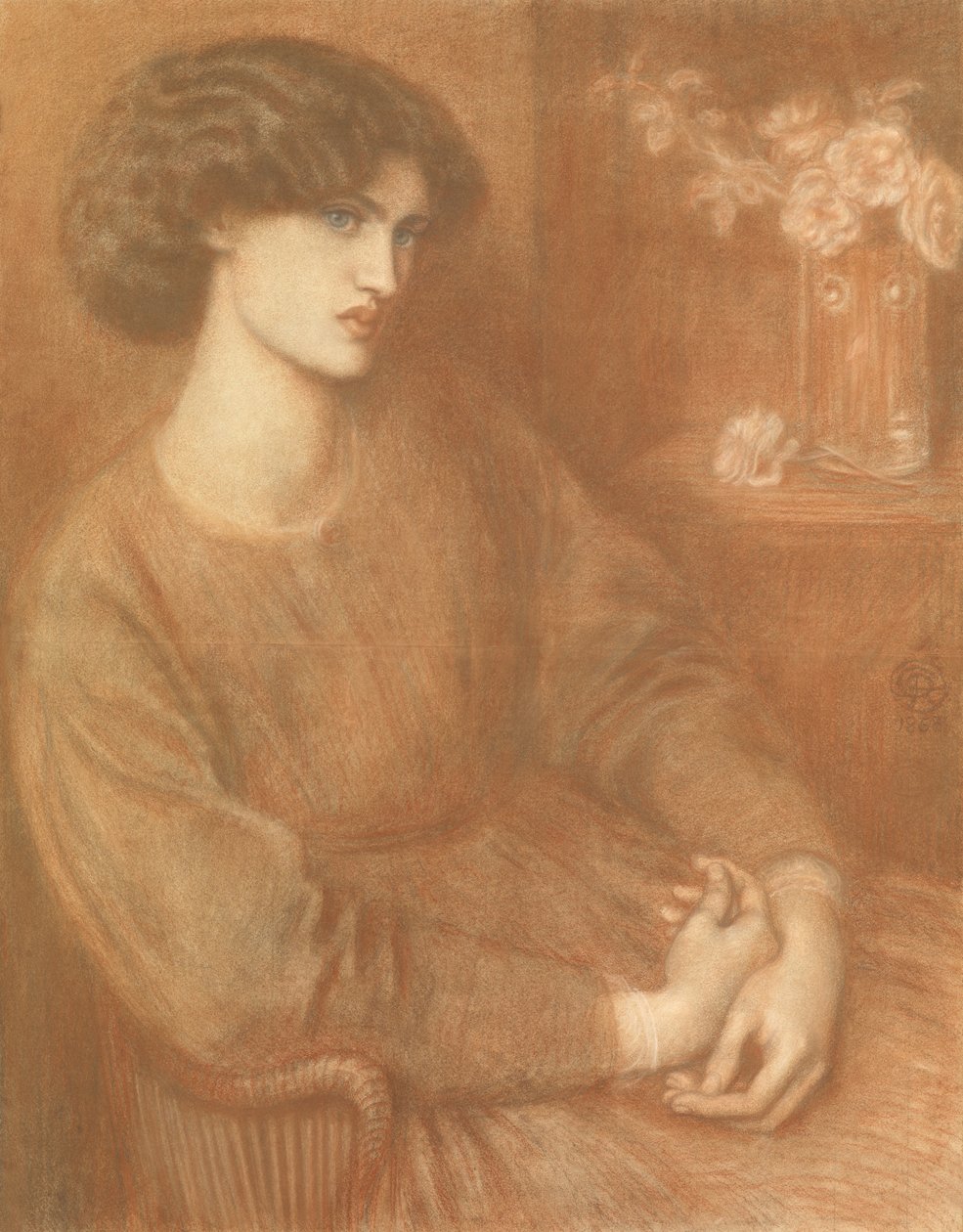 Jane Morris, 1868 von Dante Gabriel Charles Rossetti