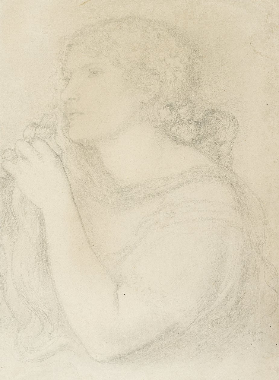 Studie von Fanny Cornforth, 1863 von Dante Gabriel Charles Rossetti