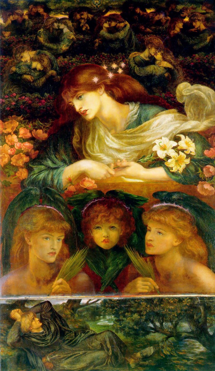 Die gesegnete Damozel von Dante Gabriel Charles Rossetti