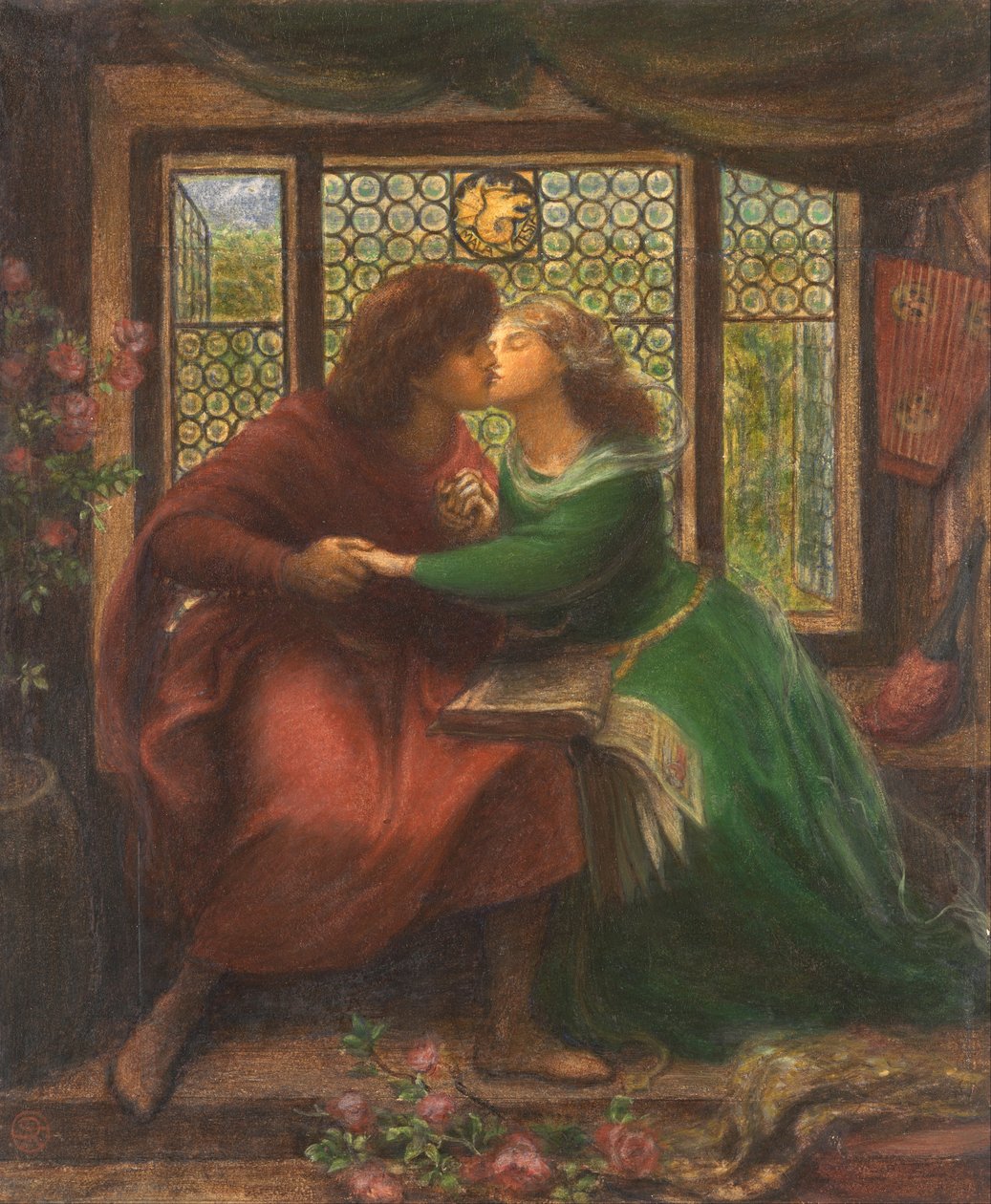 Paolo und Francesca da Rimini von Dante Gabriel Rossetti