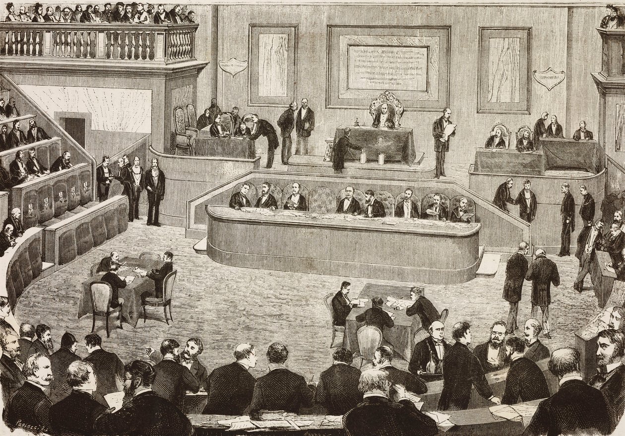 Sitzung am 26. Juli des italienischen Senats, Rom, Italien von Dante Paolocci