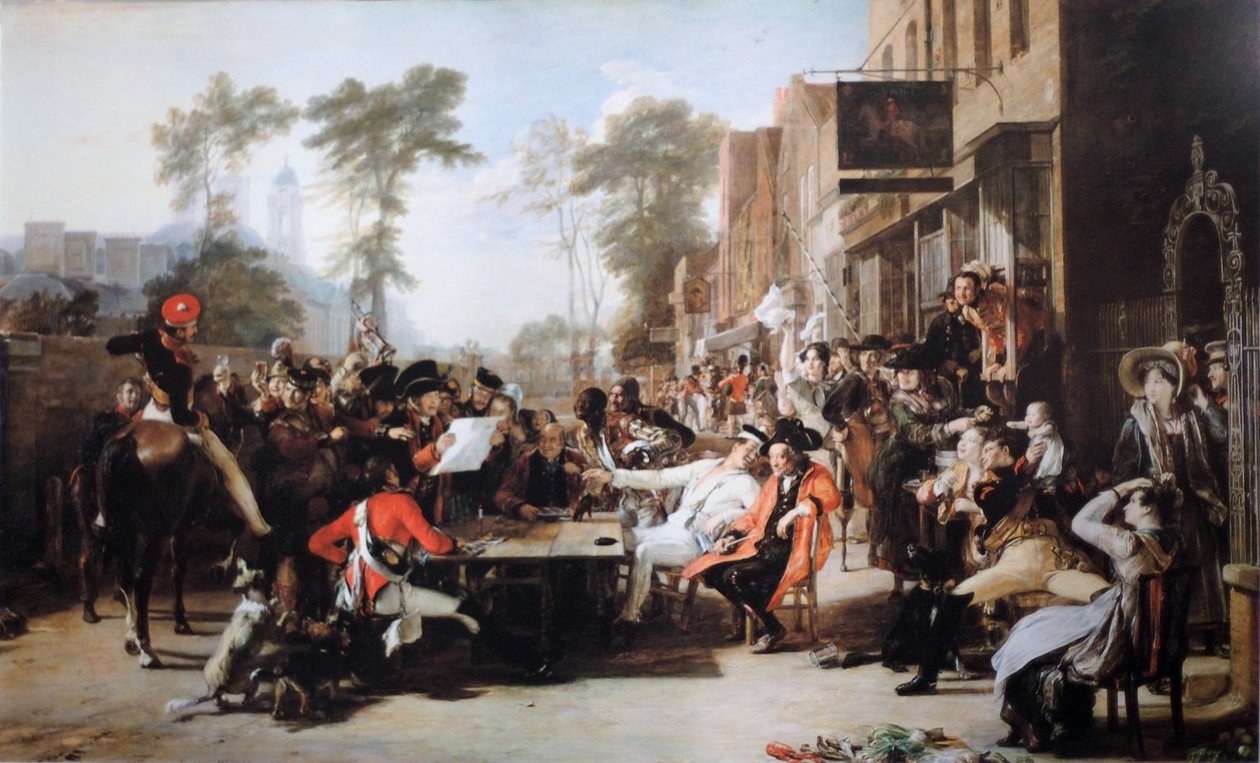 Die Chelsea-Pensionäre lesen die Waterloo-Depesche von David Wilkie