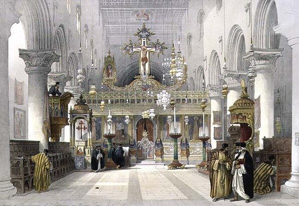 Kapelle des Klosters St. Katharina auf dem Berg Sinai, 21. Februar 1839, Tafel 112 aus Band III von 