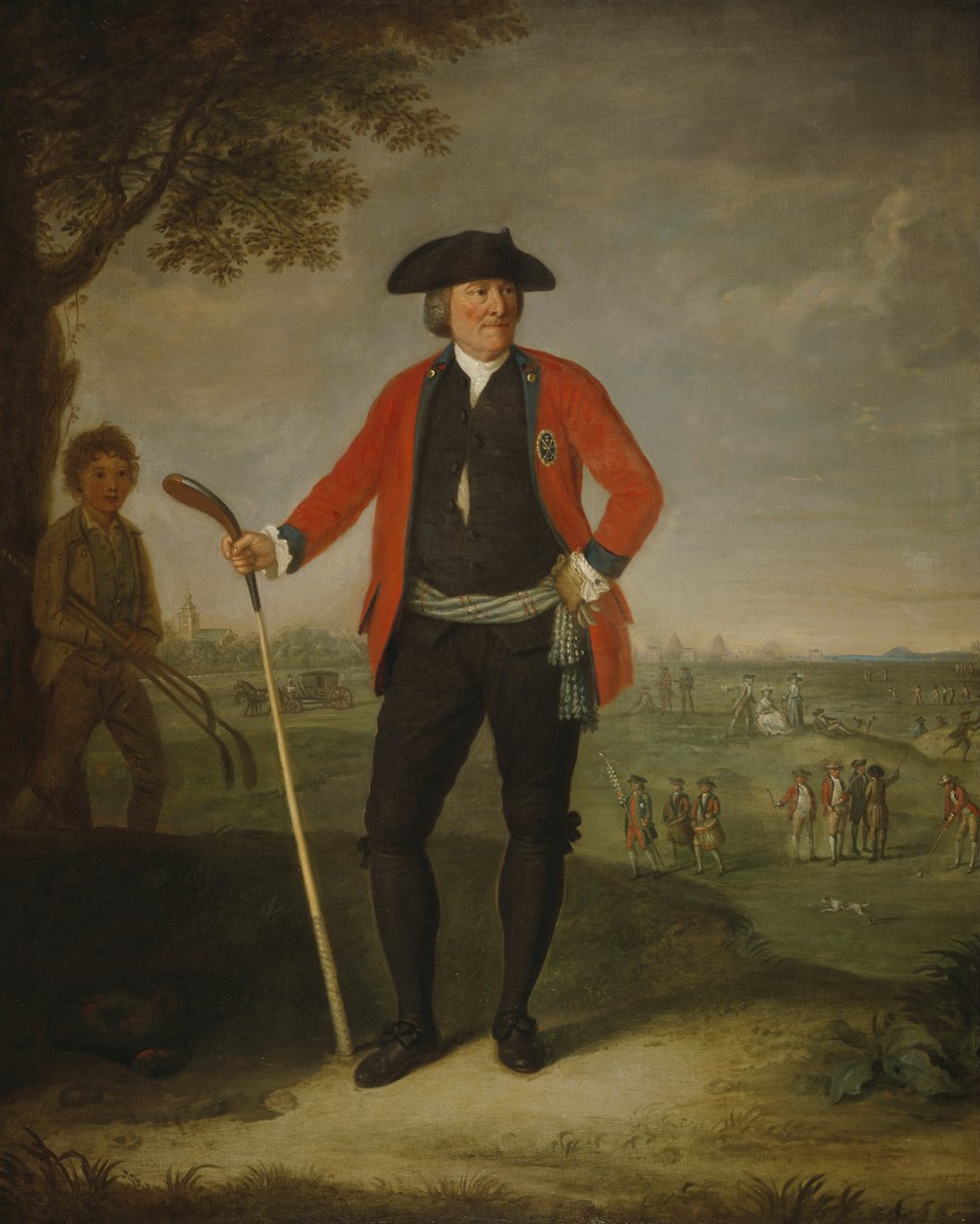 William Inglis, ca. 1712 - 1792. Chirurg und Kapitän der Honourable Company of Edinburgh Golfers von David Allan