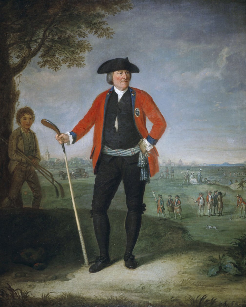 William Inglis, ca. 1712 - 1792. Chirurg und Kapitän der Honourable Company of Edinburgh Golfers von David Allan