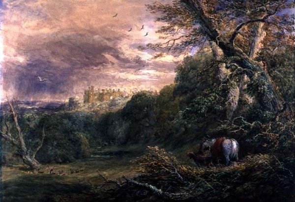 Powys Park, Montgomeryshire, ca. 1837 von David Cox