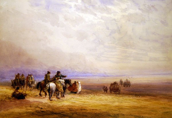 Vorbereitung zur Überquerung der Lancaster Sands von David Cox