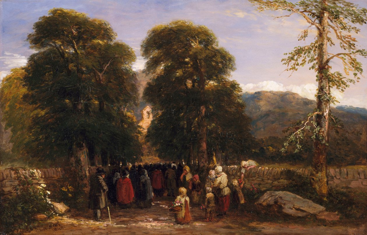 Die walisische Beerdigung, 1848 von David Cox