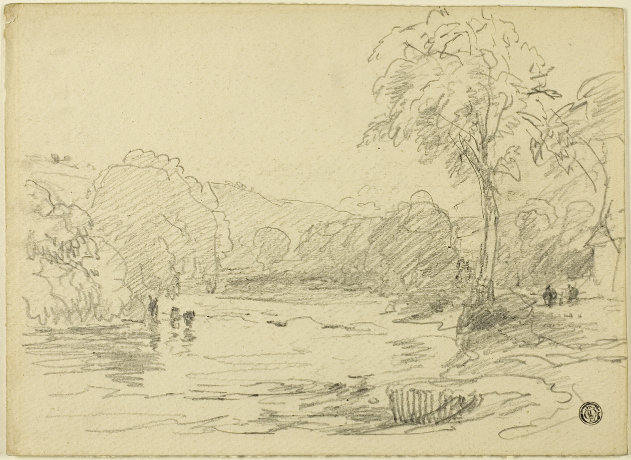 Flusslandschaft von David Cox the elder
