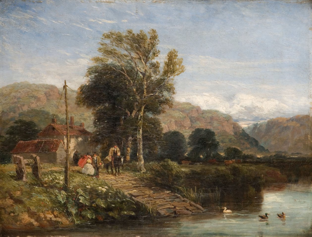 Warten auf die Fähre, 1845 von David Cox the elder