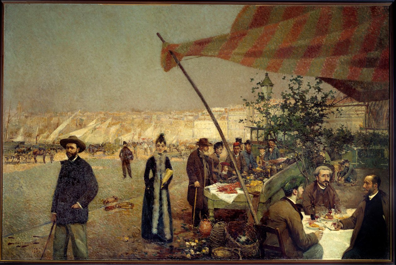 In Bregaillon in Marseille im Jahr 1890 von David Dellepiane