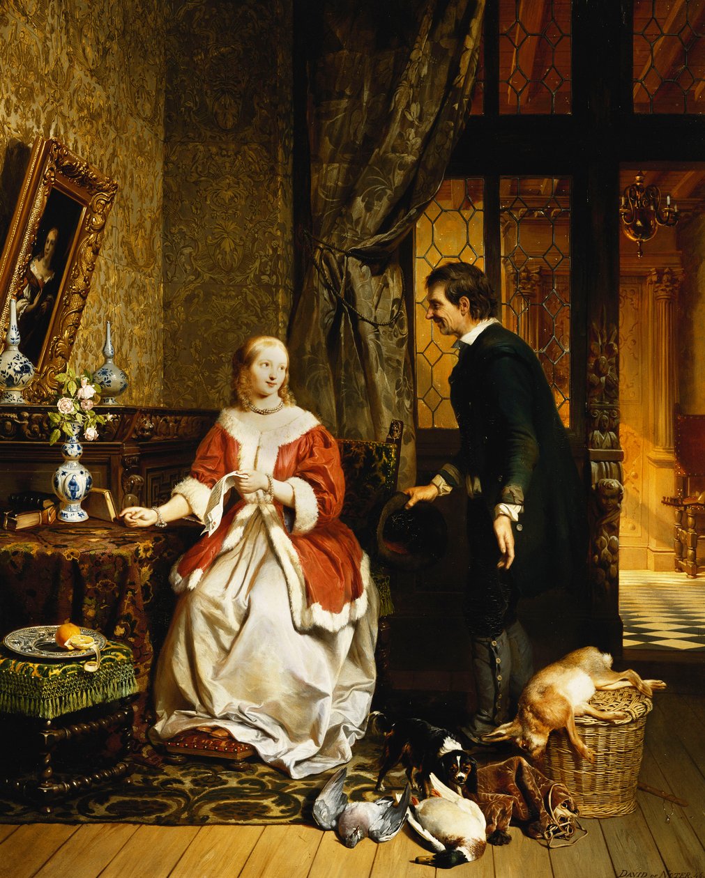 Zurück vom Markt, 1846 von David Emil Joseph de Noter