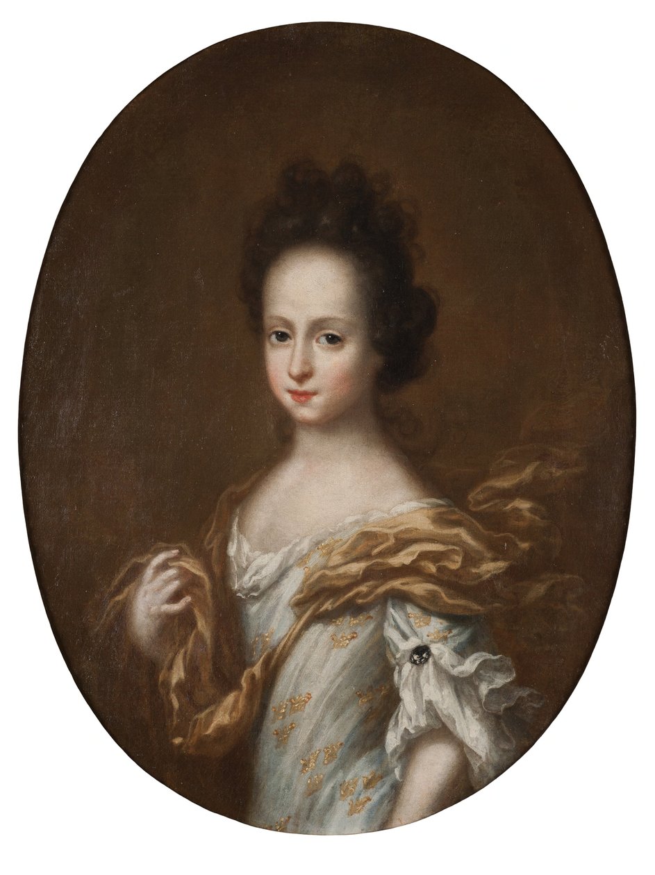 Hedvig Sophia von Schweden (1681–1708), schwedische Prinzessin und Herzogin von Holstein-Gottorp von David Klöcker Ehrenstrahl