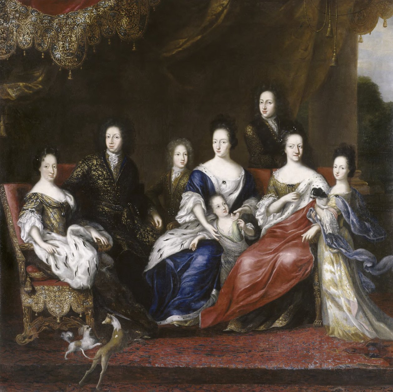 Karl XI. König von Schweden mit Familie von David Klöcker Ehrenstrahl