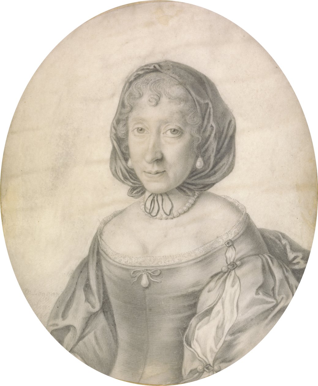Porträt einer Dame, 1666 von David Loggan