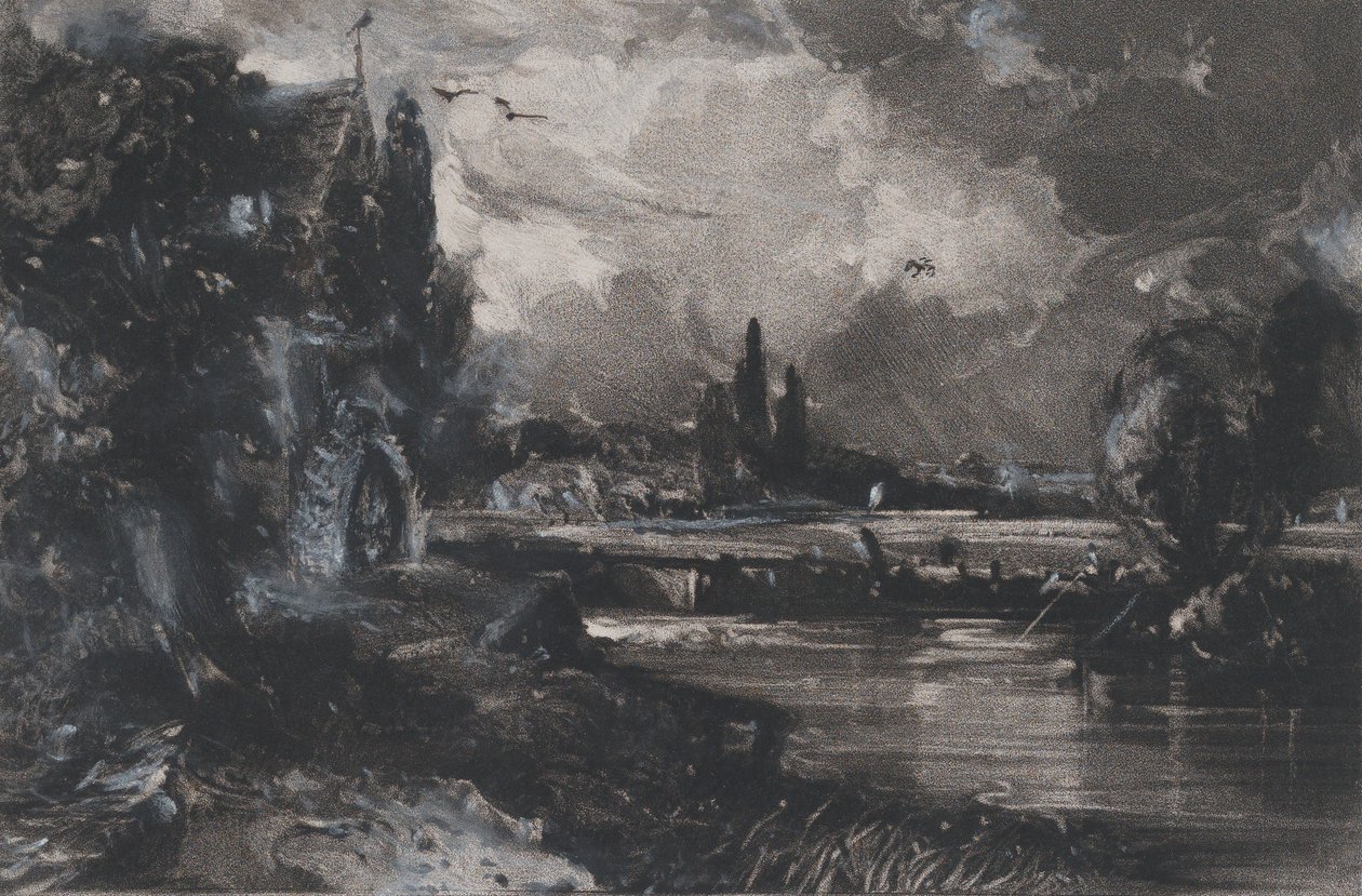 Eine Mühle, 1829 von David Lucas