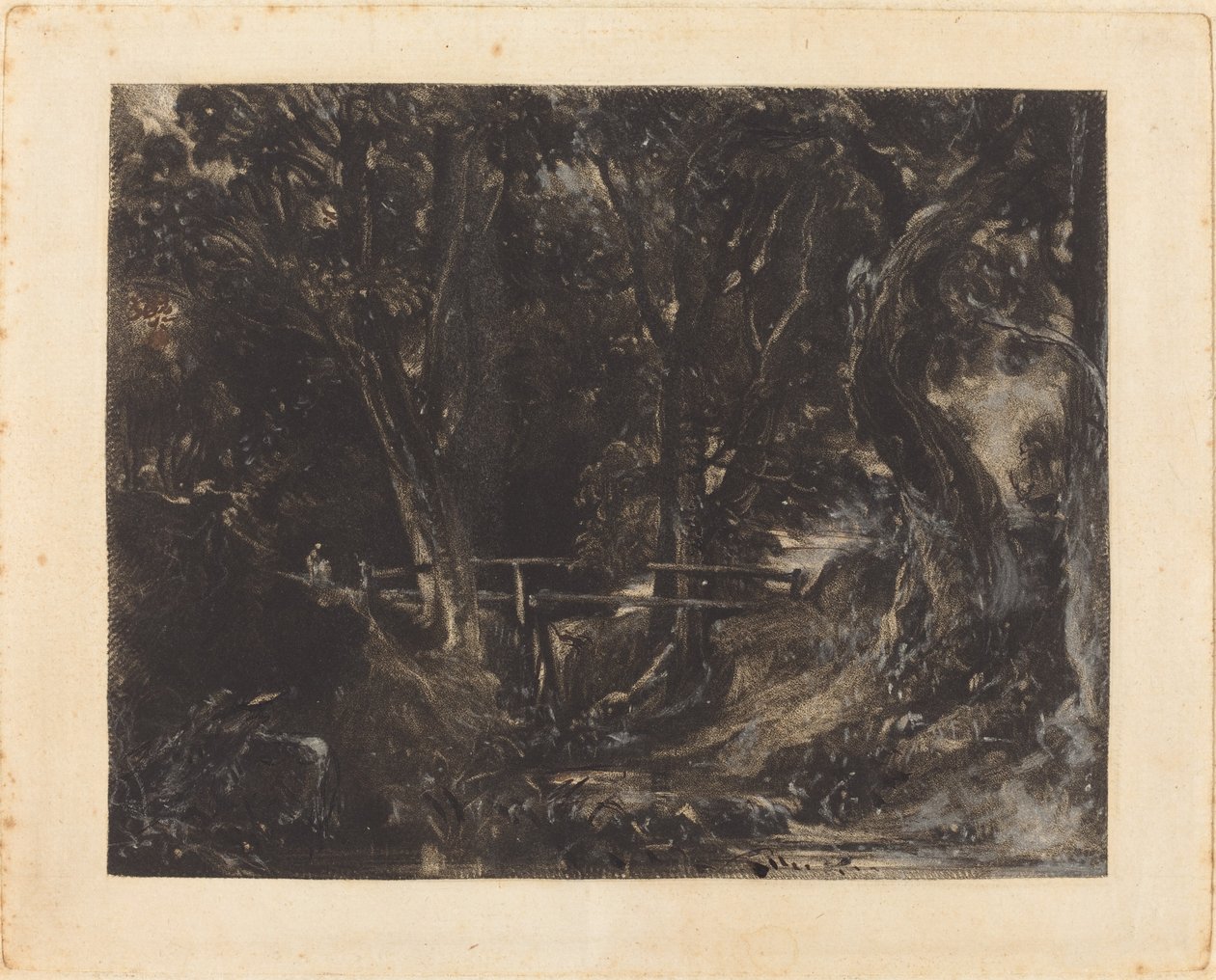 Ein Tal im Helmingham Park, Suffolk von David Lucas after John Constable