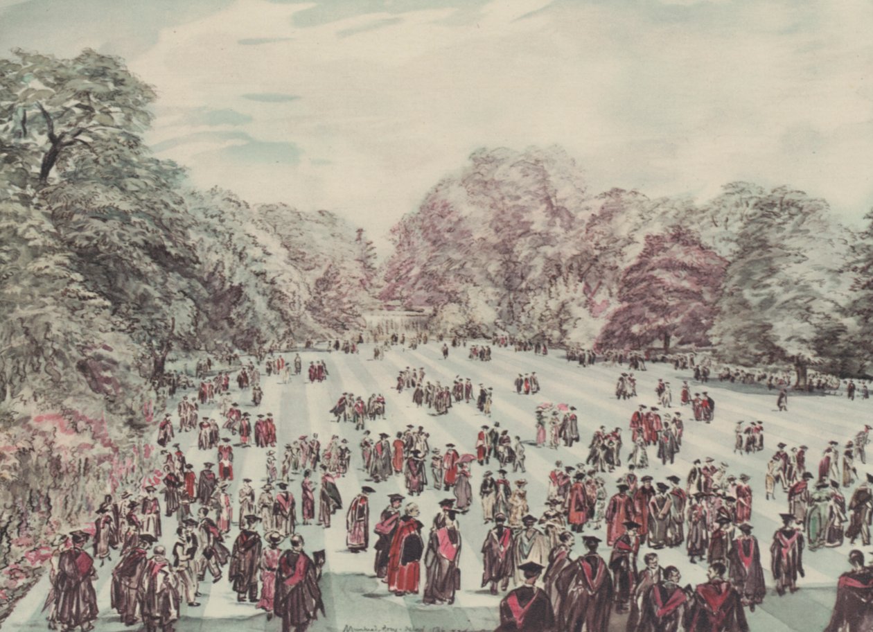 Oxford: Encaenia Gartenparty von David Muirhead (after) Bone